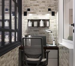 Рабочее место на балконе