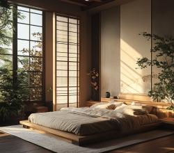 Спальня в японском стиле