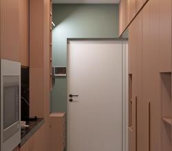 Вид на входную дверь из гостиной